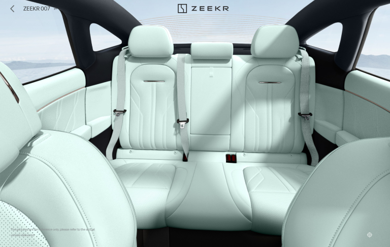 Zeekr 007 Black Green  Nappa leather interior